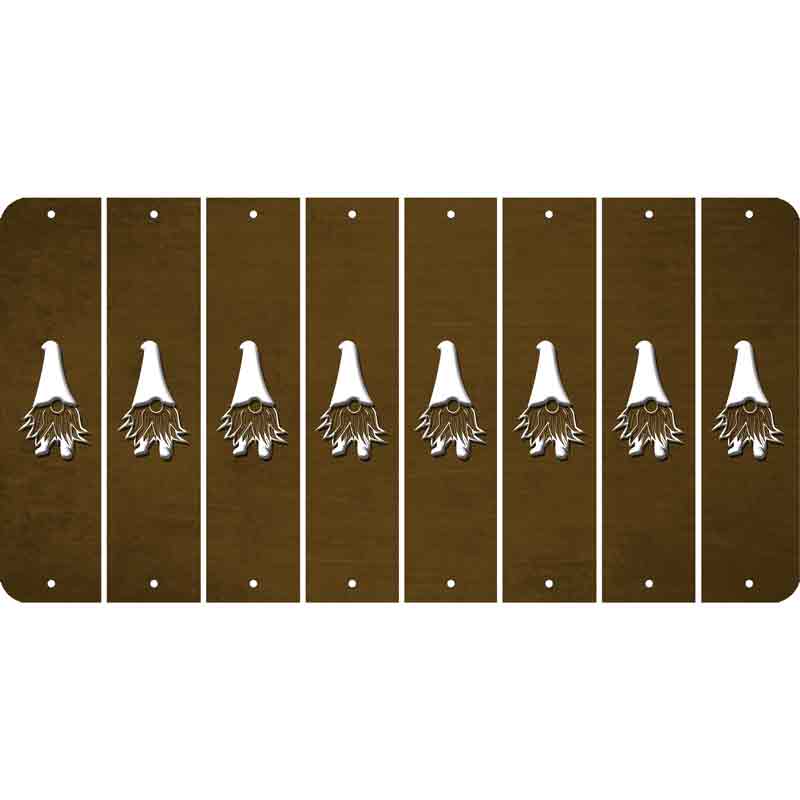 Brown Oil Rubbed Cut Fun Strips (Set of 8) GNOME