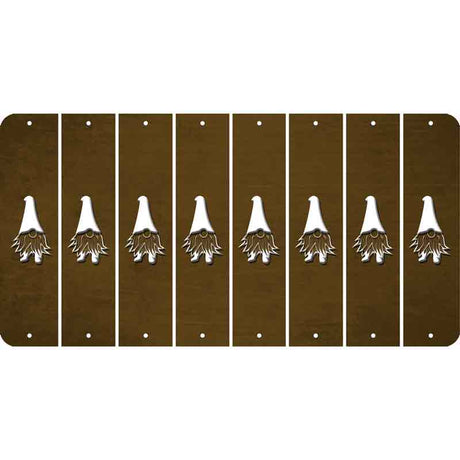 Brown Oil Rubbed Cut Fun Strips (Set of 8) GNOME