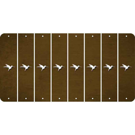 Brown Oil Rubbed Cut Fun Strips (Set of 8) HUMMINGBIRD