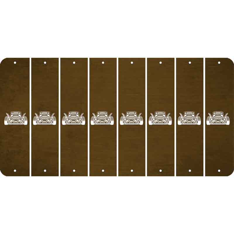 Brown Oil Rubbed Cut Fun Strips (Set of 8) HOT ROD