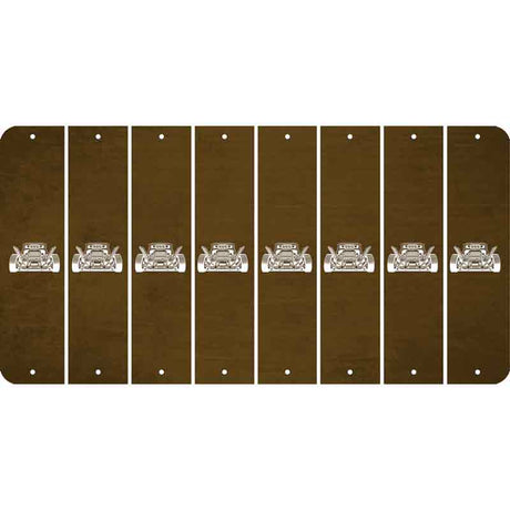 Brown Oil Rubbed Cut Fun Strips (Set of 8) HOT ROD