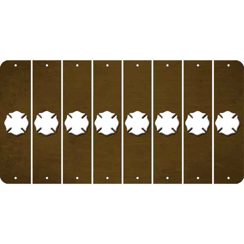 Brown Oil Rubbed Cut Fun Strips (Set of 8) MALTESE CROSS