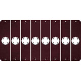 Burgundy Oil Rubbed Cut Fun Strips (Set of 8) MALTESE CROSS