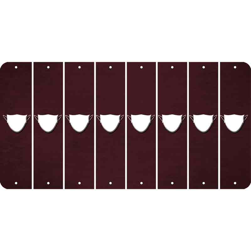 Burgundy Oil Rubbed Cut Fun Strips (Set of 8) MASK