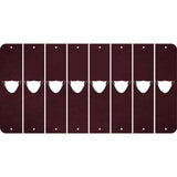 Burgundy Oil Rubbed Cut Fun Strips (Set of 8) MASK