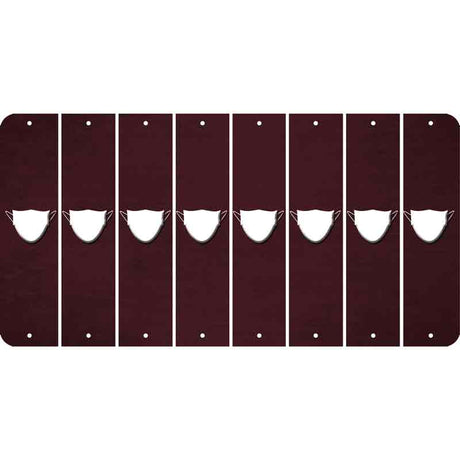 Burgundy Oil Rubbed Cut Fun Strips (Set of 8) MASK