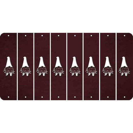 Burgundy Oil Rubbed Cut Fun Strips (Set of 8) GNOME