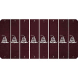 Burgundy Oil Rubbed Cut Fun Strips (Set of 8) GADSDEN SNAKE