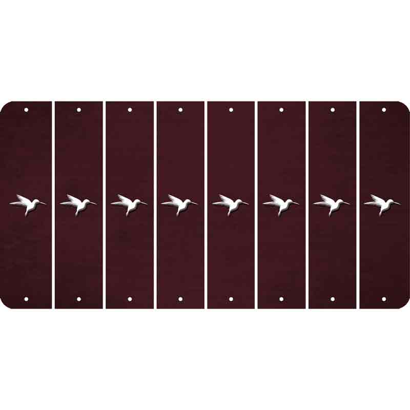 Burgundy Oil Rubbed Cut Fun Strips (Set of 8) HUMMINGBIRD