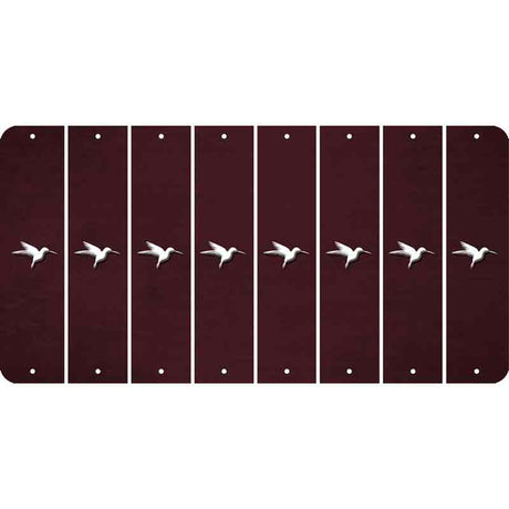 Burgundy Oil Rubbed Cut Fun Strips (Set of 8) HUMMINGBIRD
