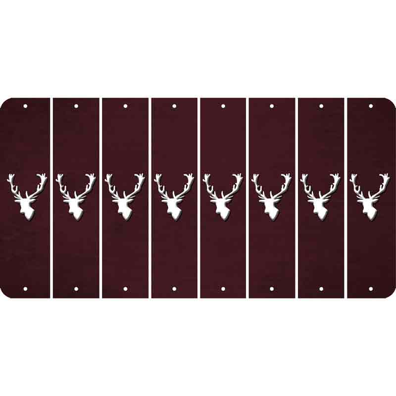 Burgundy Oil Rubbed Cut Fun Strips (Set of 8) ELK