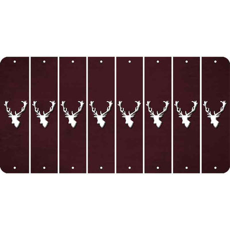 Burgundy Oil Rubbed Cut Fun Strips (Set of 8) ELK