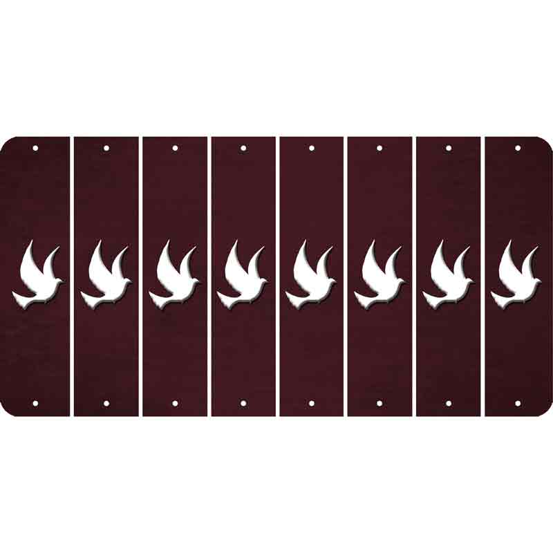 Burgundy Oil Rubbed Cut Fun Strips (Set of 8) DOVE