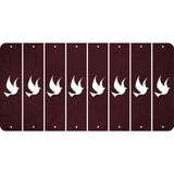 Burgundy Oil Rubbed Cut Fun Strips (Set of 8) DOVE