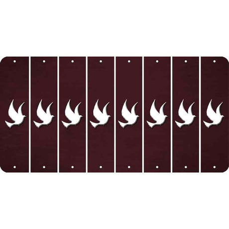 Burgundy Oil Rubbed Cut Fun Strips (Set of 8) DOVE