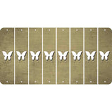 Gold Oil Rubbed Cut Fun Strips (Set of 8) BUTTERFLY