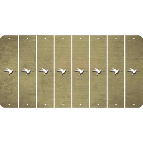 Gold Oil Rubbed Cut Fun Strips (Set of 8) HUMMINGBIRD