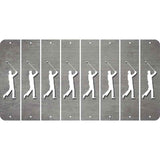 Gray Oil Rubbed Cut Fun Strips (Set of 8) FEMALE GOLFER