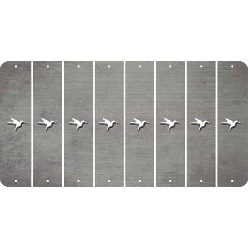 Gray Oil Rubbed Cut Fun Strips (Set of 8) HUMMINGBIRD