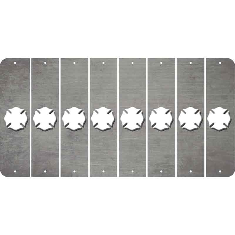 Gray Oil Rubbed Cut Fun Strips (Set of 8) MALTESE CROSS