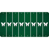 Green Oil Rubbed Cut Fun Strips (Set of 8) BUTTERFLY