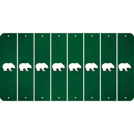 Green Oil Rubbed Cut Fun Strips (Set of 8) BEER MUG