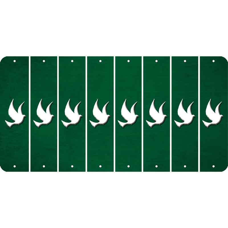 Green Oil Rubbed Cut Fun Strips (Set of 8) DOVE