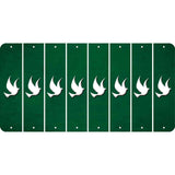 Green Oil Rubbed Cut Fun Strips (Set of 8) DOVE