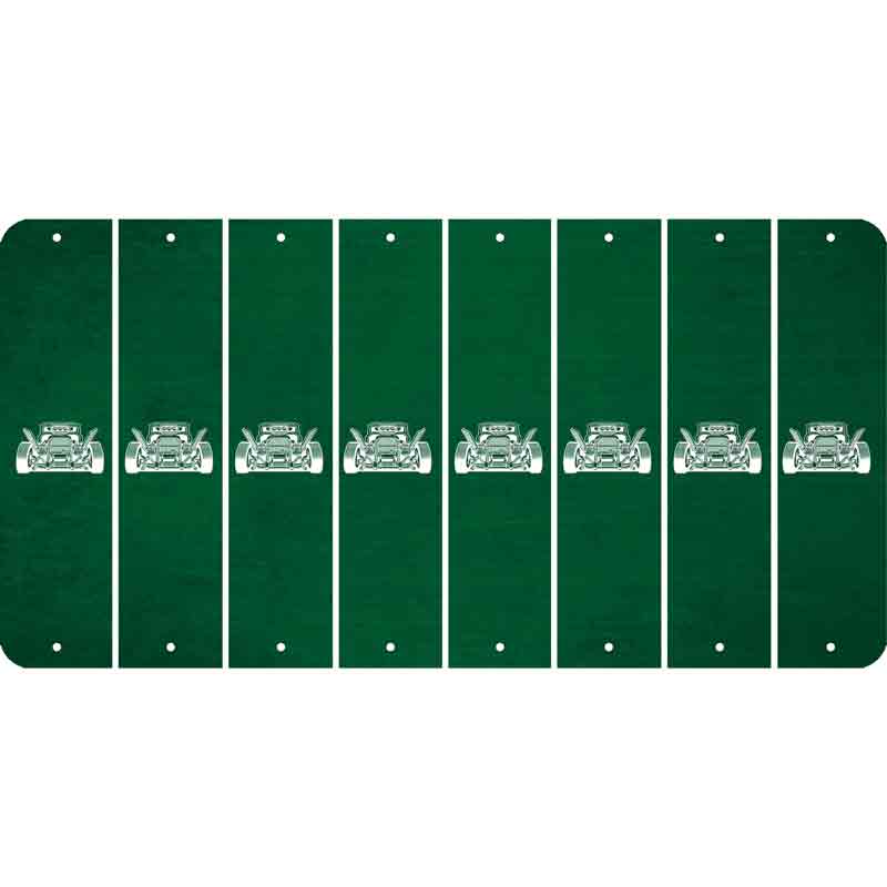 Green Oil Rubbed Cut Fun Strips (Set of 8) HOT ROD