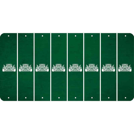 Green Oil Rubbed Cut Fun Strips (Set of 8) HOT ROD