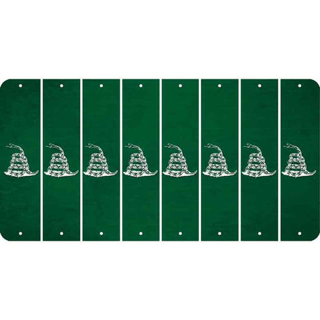 Green Oil Rubbed Cut Fun Strips (Set of 8) GADSDEN SNAKE