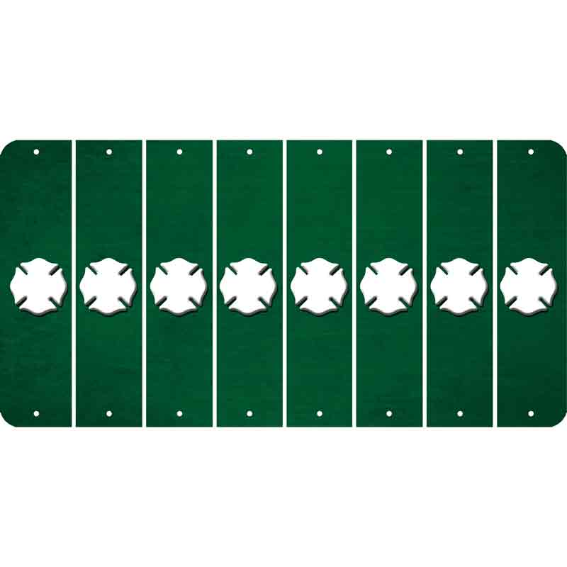 Green Oil Rubbed Cut Fun Strips (Set of 8) MALTESE CROSS