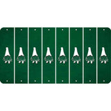 Green Oil Rubbed Cut Fun Strips (Set of 8) GNOME