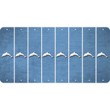 Light Blue Oil Rubbed Cut Fun Strips (Set of 8) DOLPHIN