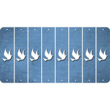 Light Blue Oil Rubbed Cut Fun Strips (Set of 8) DOVE