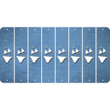 Light Blue Oil Rubbed Cut Fun Strips (Set of 8) BIKINI