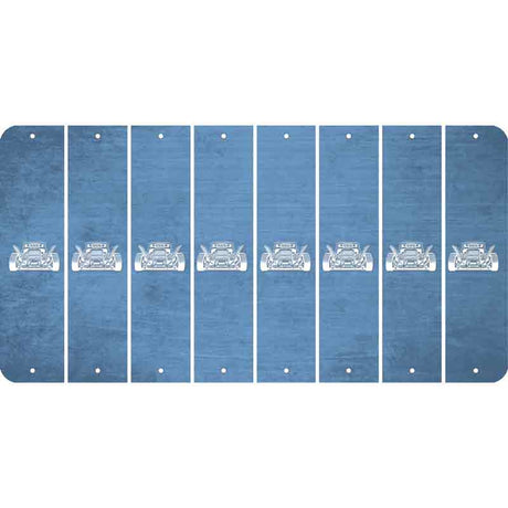 Light Blue Oil Rubbed Cut Fun Strips (Set of 8) HOT ROD