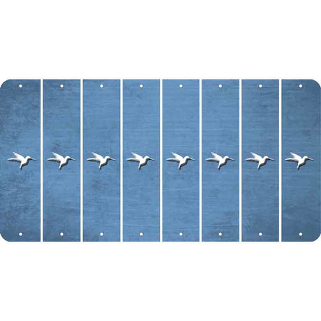 Light Blue Oil Rubbed Cut Fun Strips (Set of 8) HUMMINGBIRD