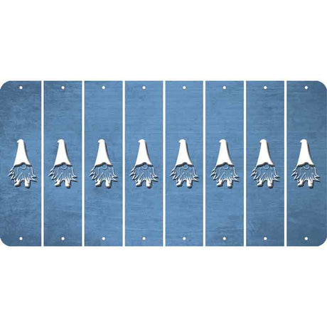 Light Blue Oil Rubbed Cut Fun Strips (Set of 8) GNOME