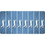 Light Blue Oil Rubbed Cut Fun Strips (Set of 8) FEMALE GOLFER