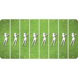 Lime Green Oil Rubbed Cut Fun Strips (Set of 8) MALE GOLFER