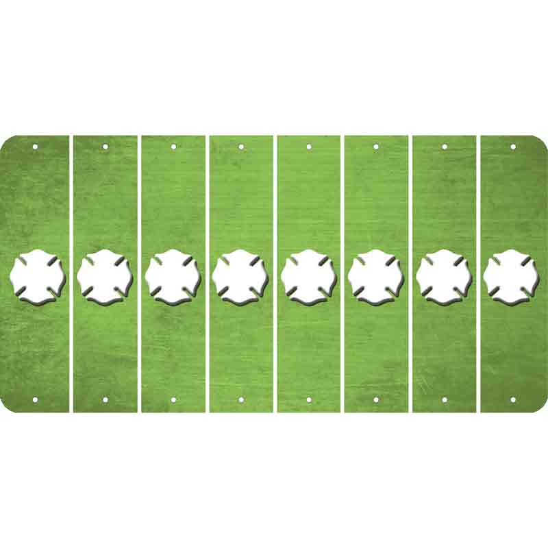 Lime Green Oil Rubbed Cut Fun Strips (Set of 8) MALTESE CROSS