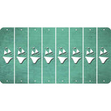 Mint Oil Rubbed Cut Fun Strips (Set of 8) BIKINI