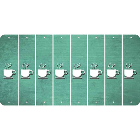 Mint Oil Rubbed Cut Fun Strips (Set of 8) COFFEE MUG