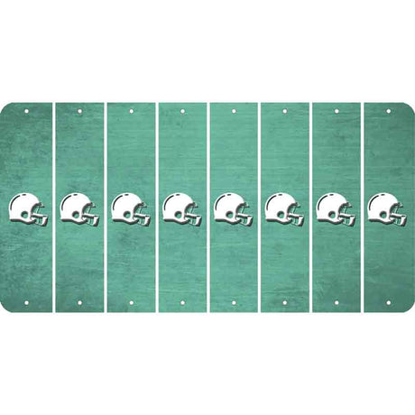 Mint Oil Rubbed Cut Fun Strips (Set of 8) FOOTBALL HELMET