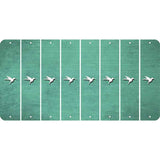 Mint Oil Rubbed Cut Fun Strips (Set of 8) HUMMINGBIRD