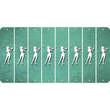 Mint Oil Rubbed Cut Fun Strips (Set of 8) MALE GOLFER