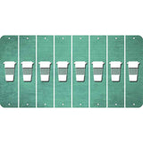 Mint Oil Rubbed Cut Fun Strips (Set of 8) LATTE