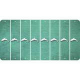 Mint Oil Rubbed Cut Fun Strips (Set of 8) DOLPHIN