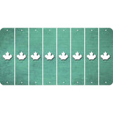 Mint Oil Rubbed Cut Fun Strips (Set of 8) MAPLE LEAF